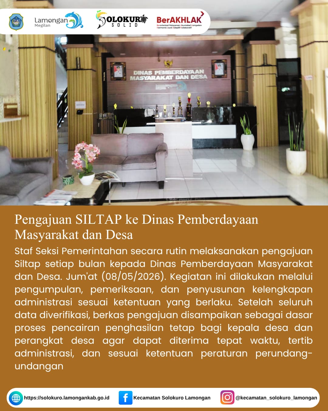 Foto: PENGAJUAN SILTAP KE DINAS PEMBERDAYAAN MASYARAKAT DAN DESA