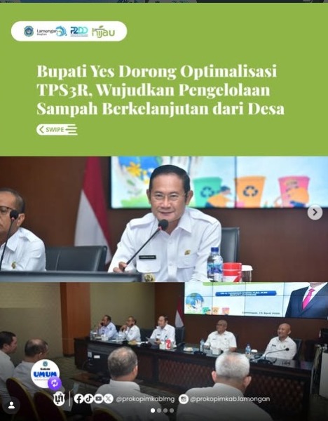 Foto: Bupati Yes Dorong Optimalisasi TPS3R, Wujudkan Pengelolaan Sampah Berkelanjutan dari Desa