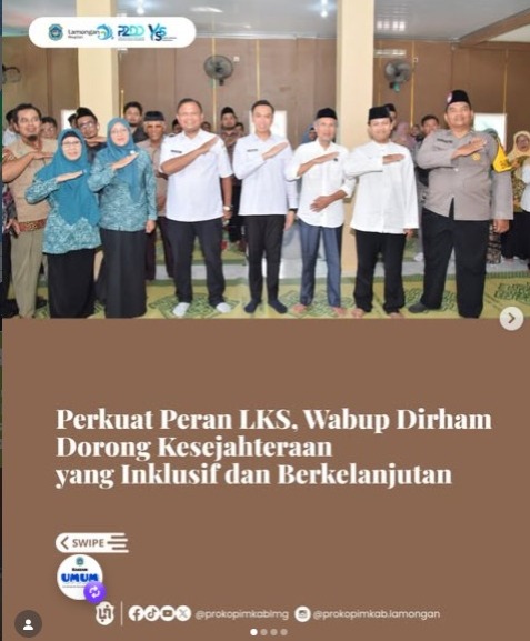 Foto: Perkuat Peran LKS, Wabup Dirham Dorong Kesejahteraan yang Inklusif dan Berkelanjutan