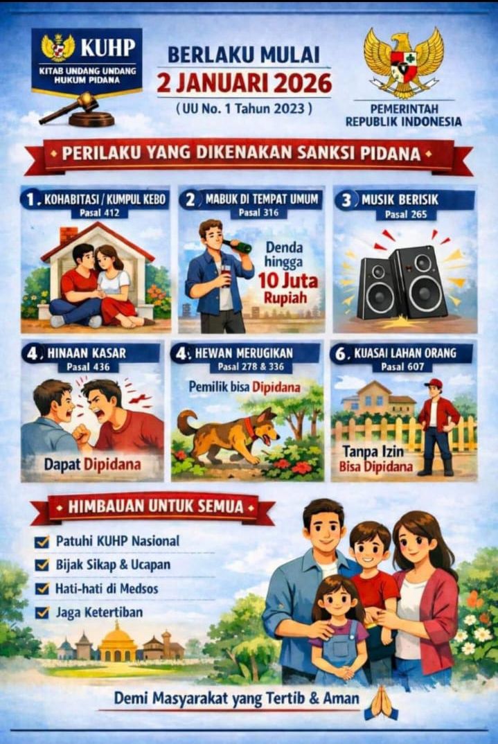 Foto: HATI HATI ADA BANYAK PERBUATAN YANG BISA DIPIDANA