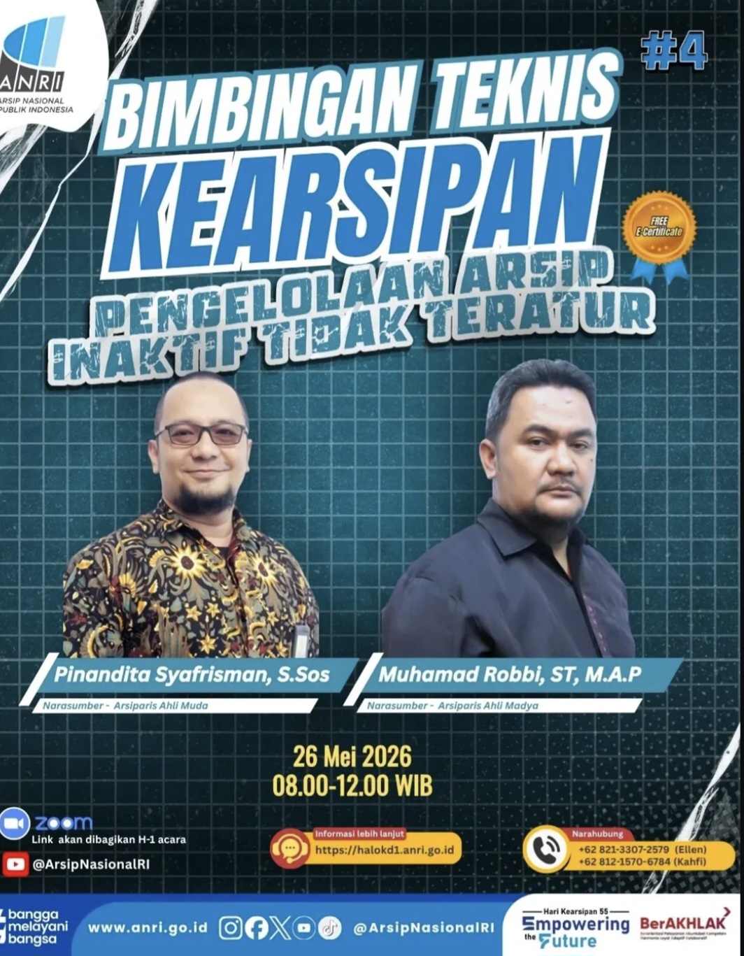 Foto: BIMBINGAN TEKNIS KEARSIPAN (PENGELOLAAN ARSIP INAKTIF TIDAK TERATUR)