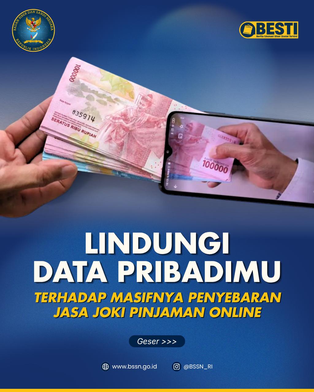 Foto: LINDUNGI DATA PRIBADIMU TERHADAP MASIFNYA PENYEBARANJASA JOKI PINJOL