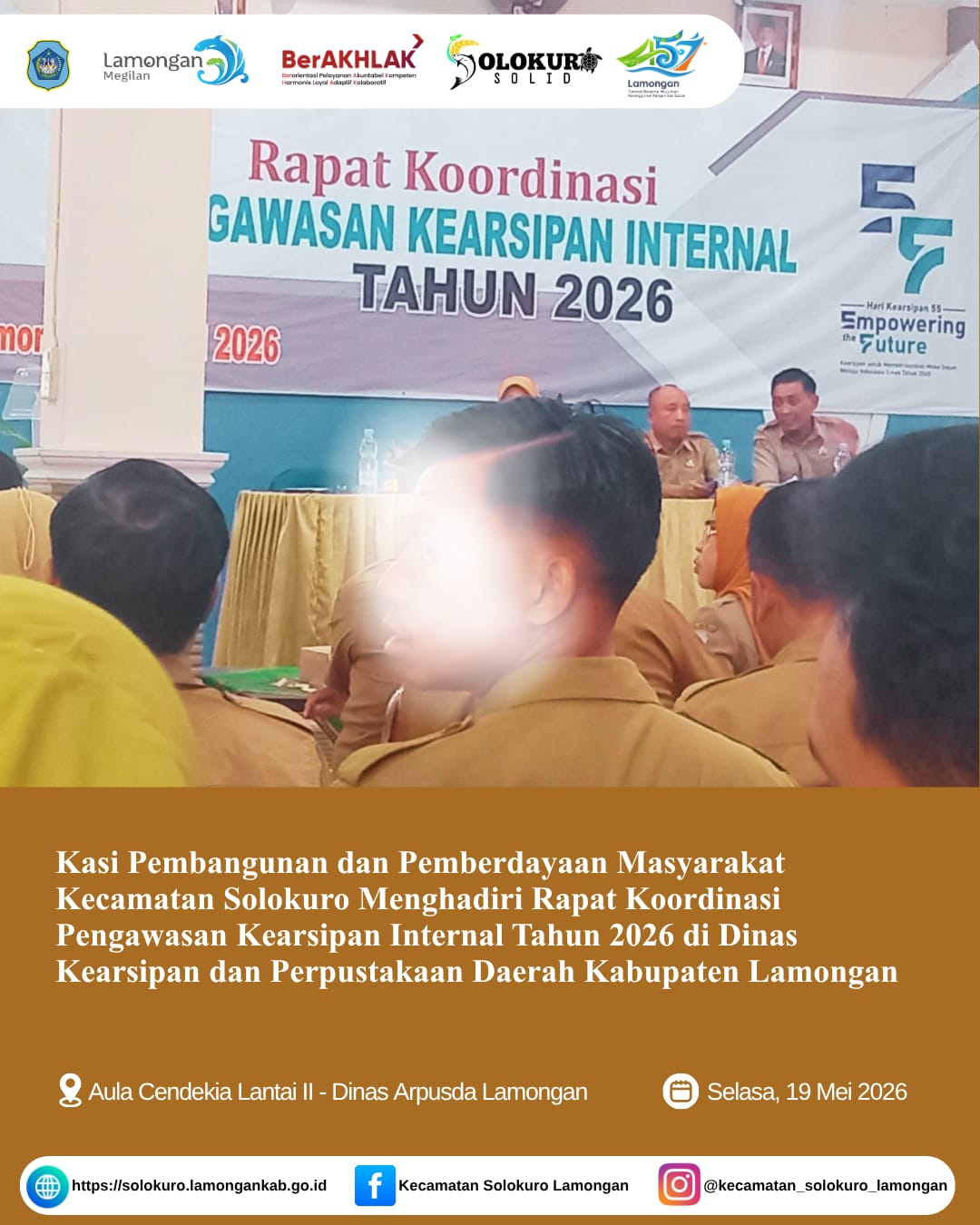 Foto: Rapat Koordinasi Pengawasan Kearsipan Internal Tahun 2026