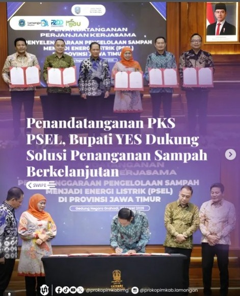 Foto: Penandatanganan PKS PSEL, Bupati YES Dukung Solusi Penanganan Sampah Berkelanjutan