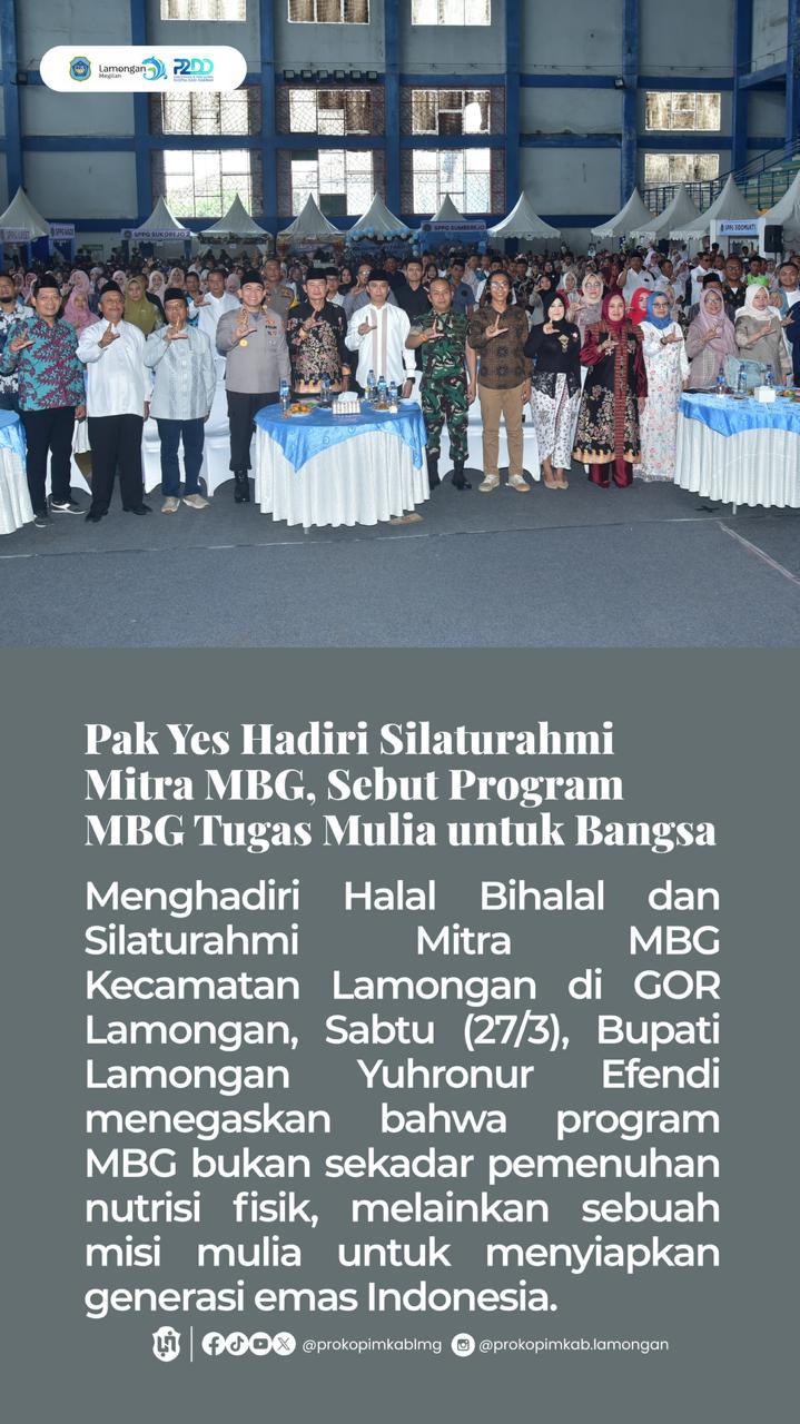 Foto: ak Yes Hadiri Silaturahmi MBG, Sebut Program MBG Adalah Tugas Mulia untuk Bangsa