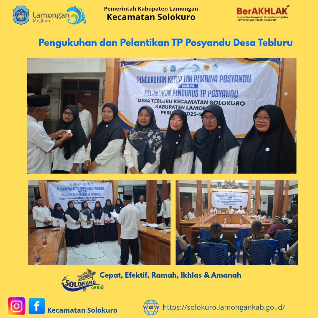 Foto: Pelantikan dan Pengukuhan TP Posyandu Desa Tebluru