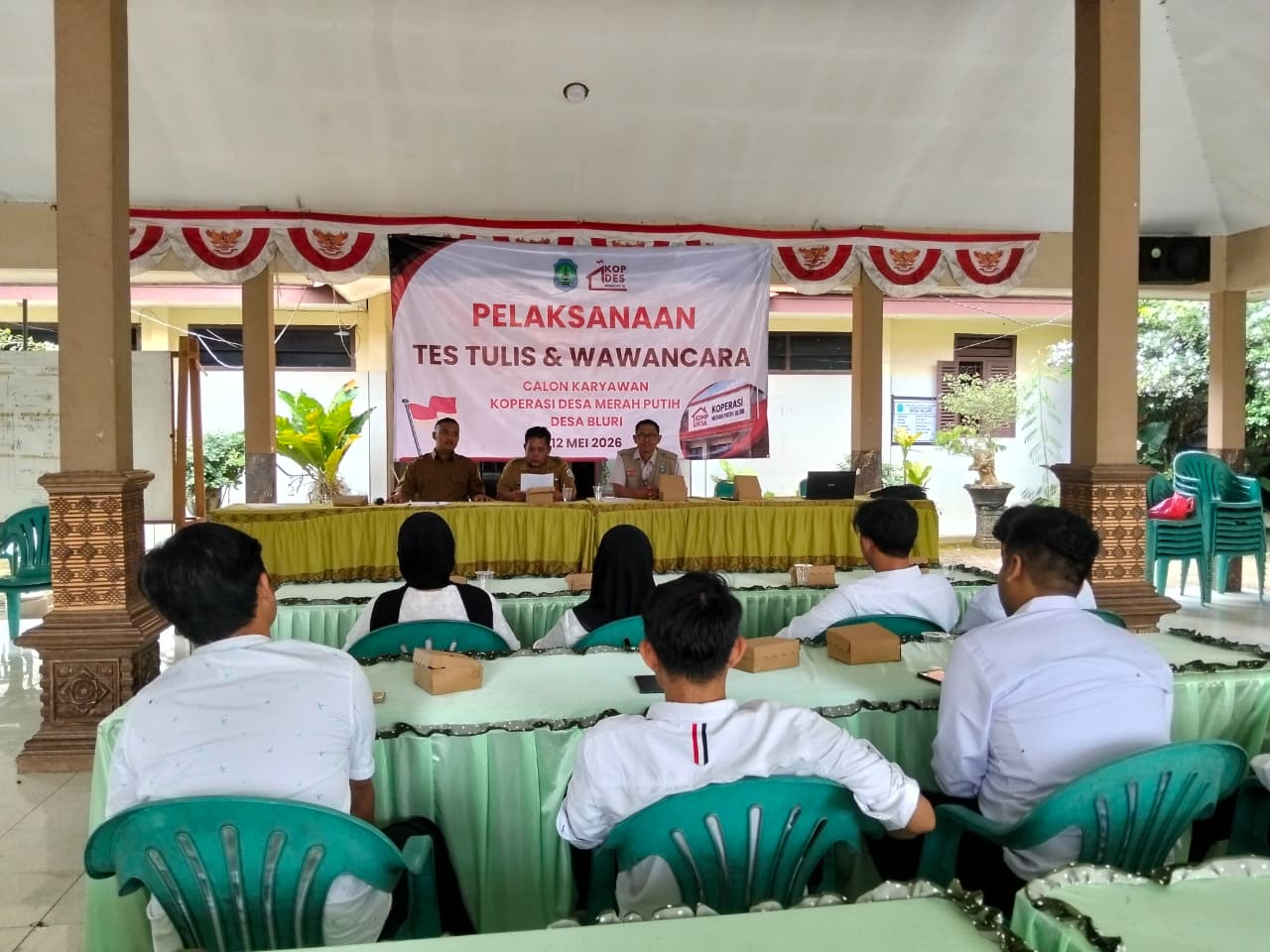 Foto: PELAKSANAAN TES TULIS DAN WAWANCARA CALON KARYAWAN KDMP DESA BLURI