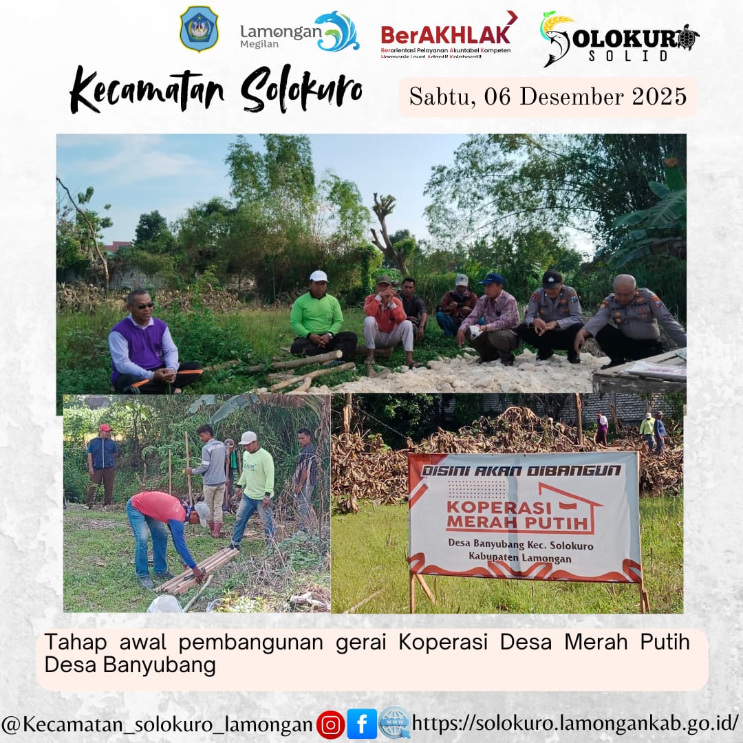 Foto: PEMBANGUNAN GERAI KDMP DESA BANYUBANG RESMI DIMULAI