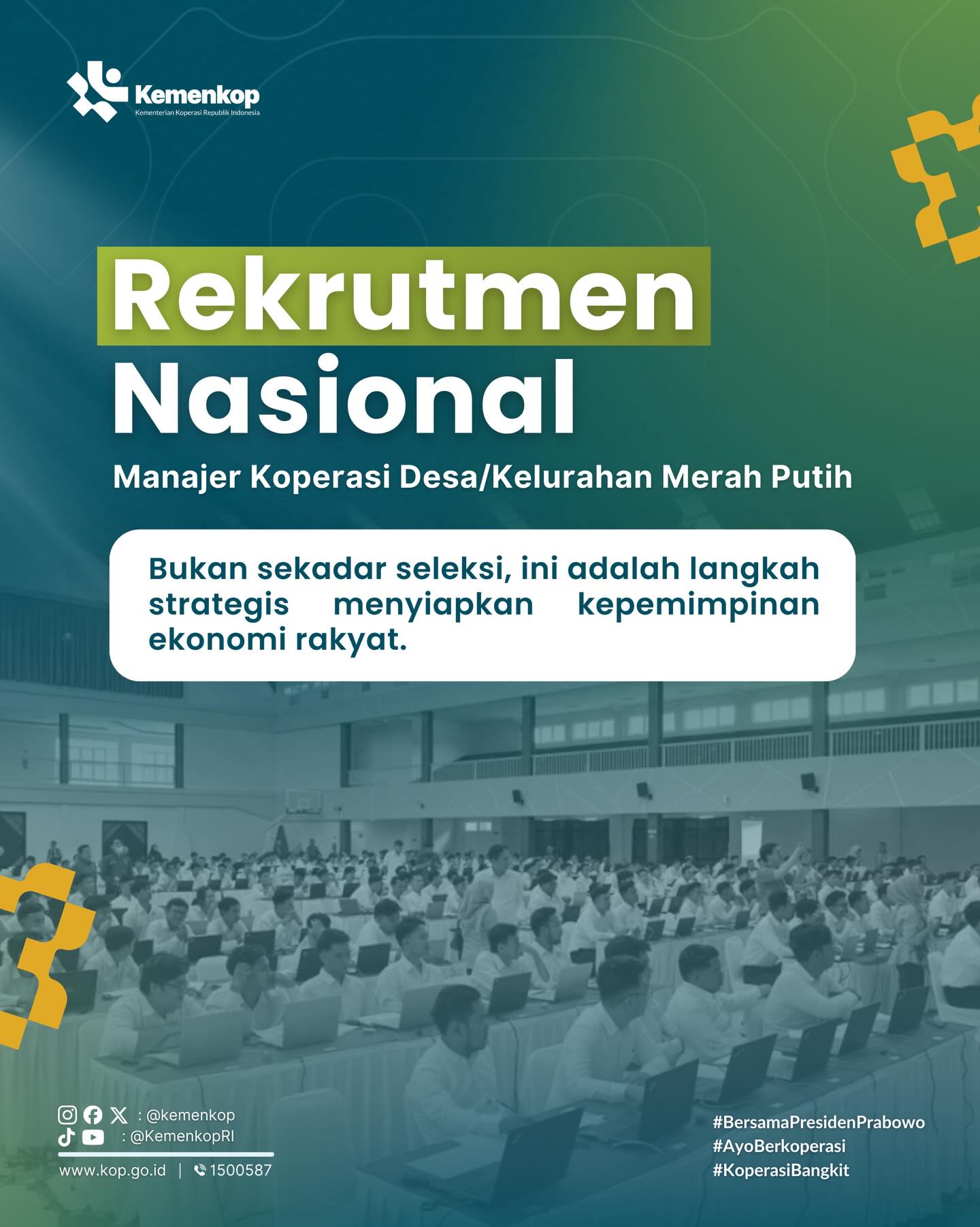 Foto: REKRUITMEN NASIONAL MANAJER KOPDES MERAH PUTIH