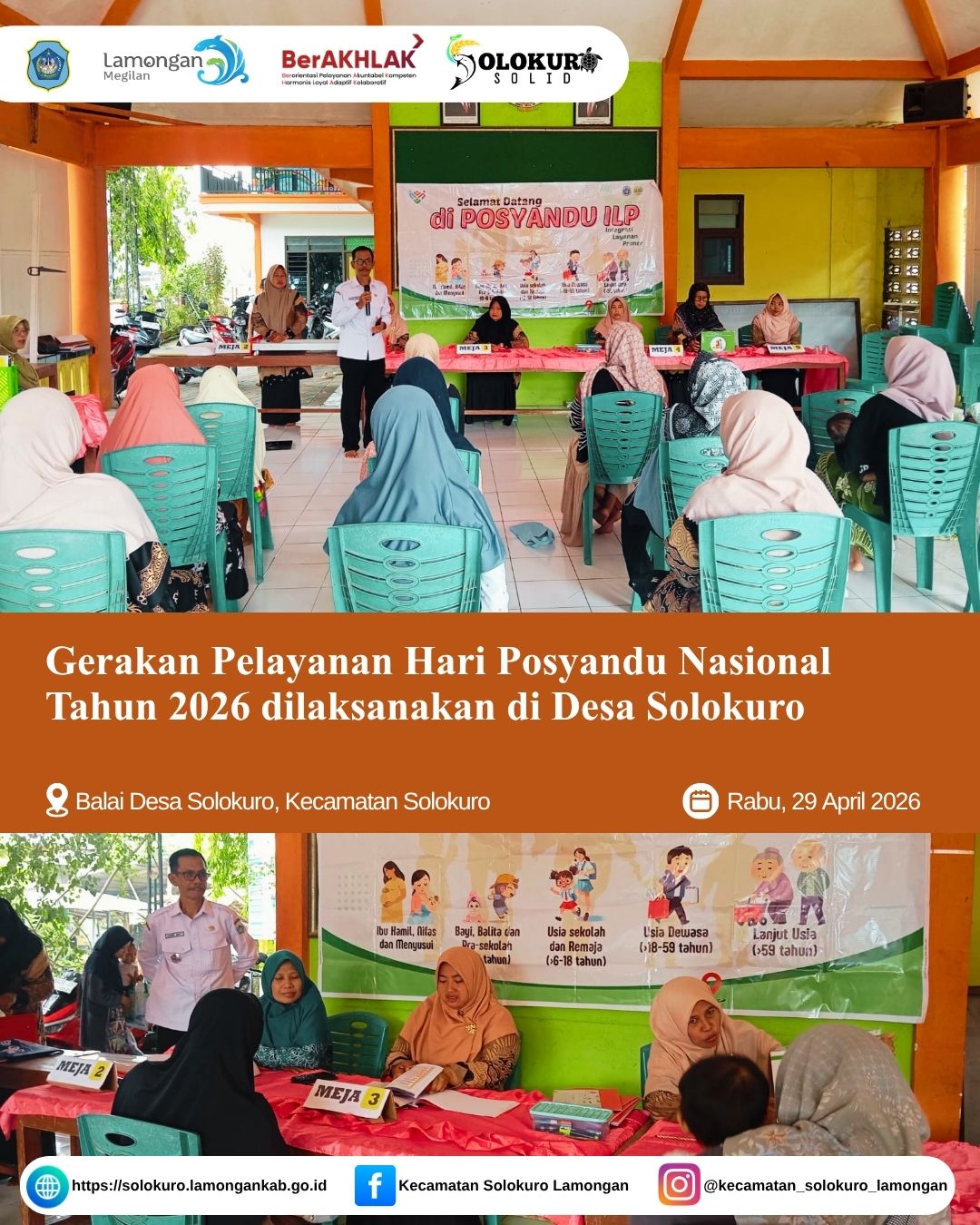 Foto: GERAKAN PELAYANAN HARI POSYANDU NASIONAL 2026 DI DESA SOLOKURO DORONG TRANSFORMASI PELAYANAN MASYARAKAT