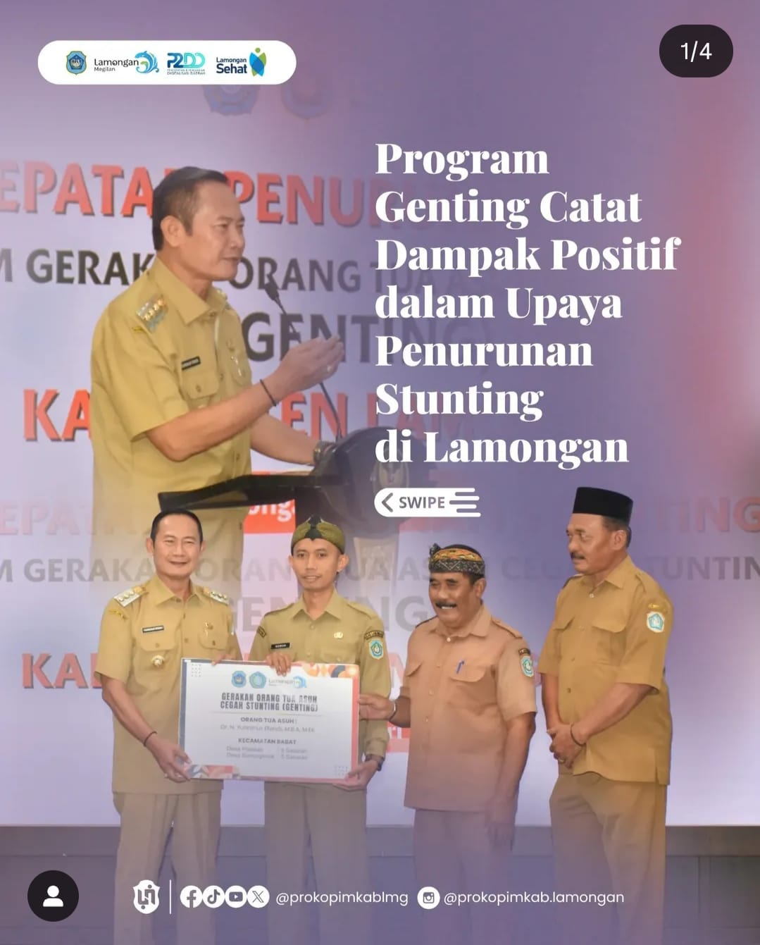 Foto: PROGRAM GENTING CATAT DAMPAK POSITIF DALAM UPAYA PENURUNAN STUNTING DI LAMONGAN