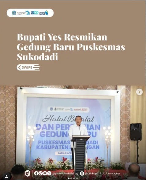 Foto: Bupati Yes Resmikan Gedung Baru Puskesmas Sukodadi