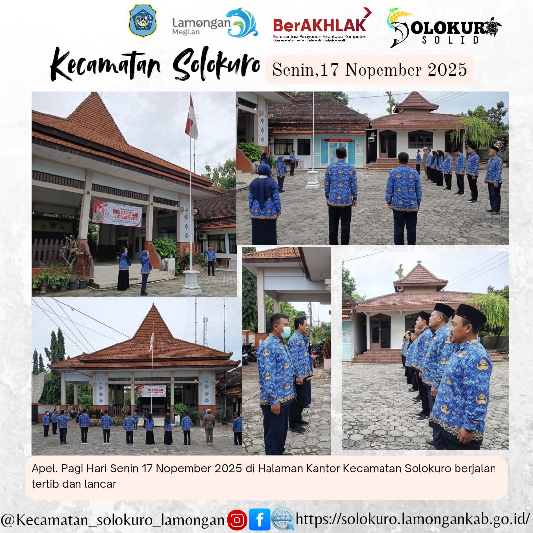 Foto: Apel Pagi Pegawai Kecamatan Solokuro Senin, 17 November 2025