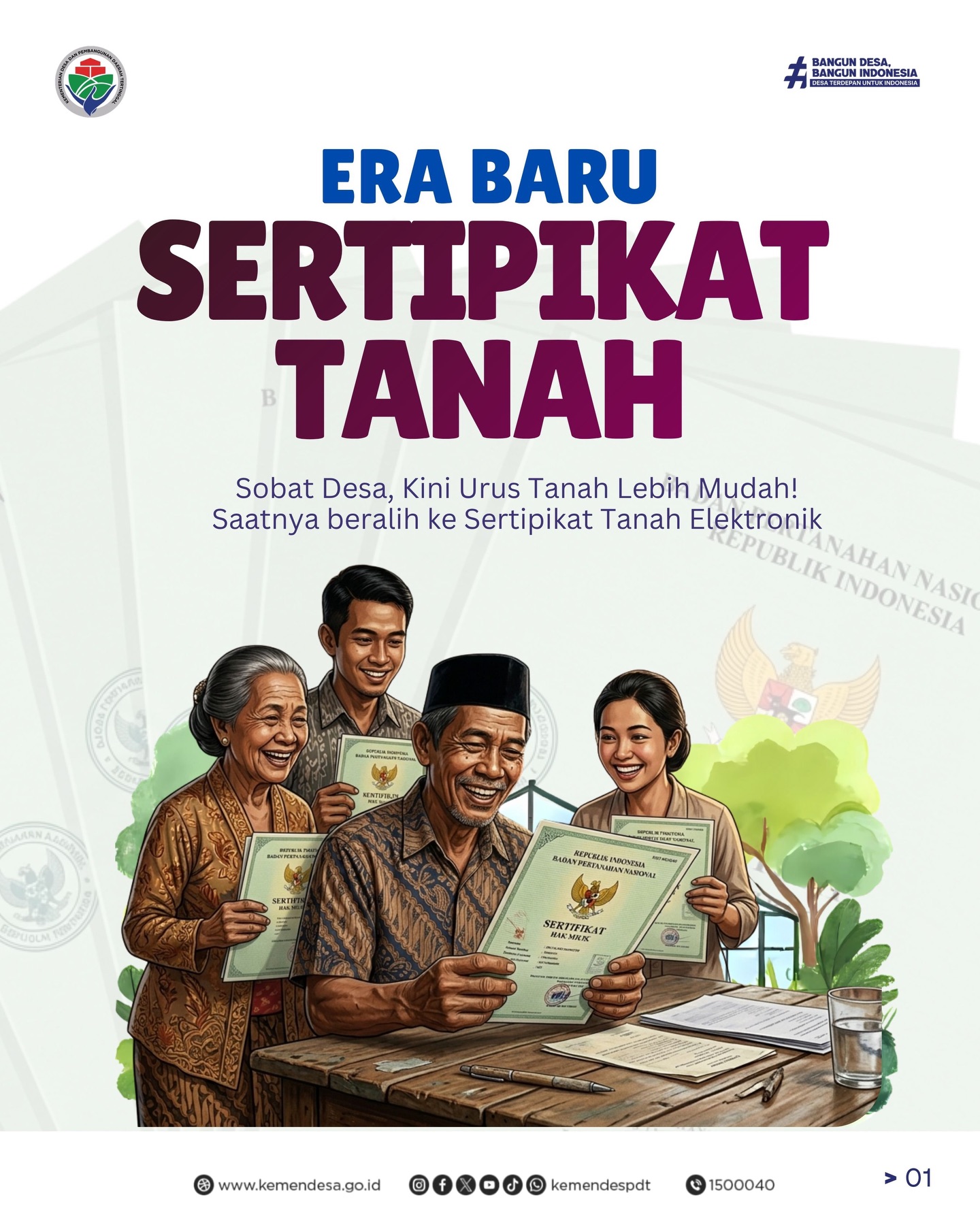 Foto: ERA BARU SERTIFIKAT TANAH