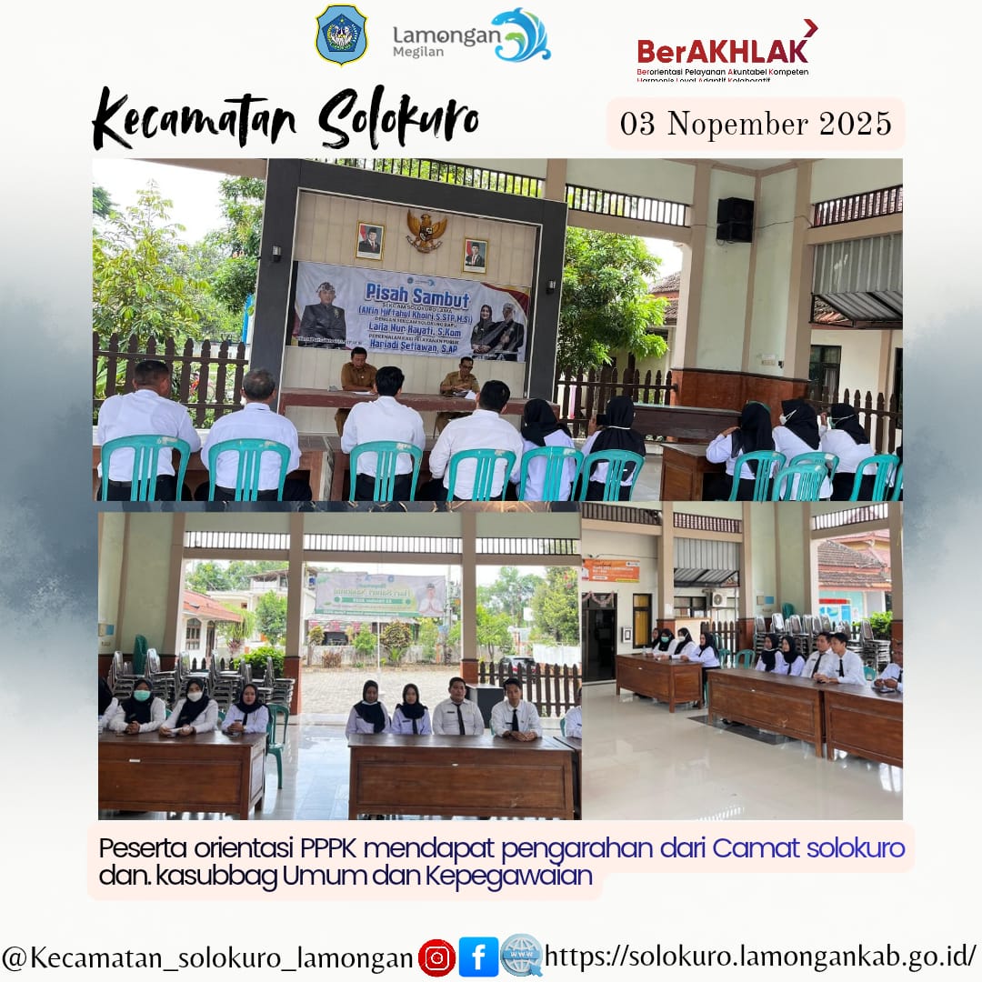 Foto: CAMAT SOLOKURO MEMBUKA ORIENTASI PPPK GELOMBANG II