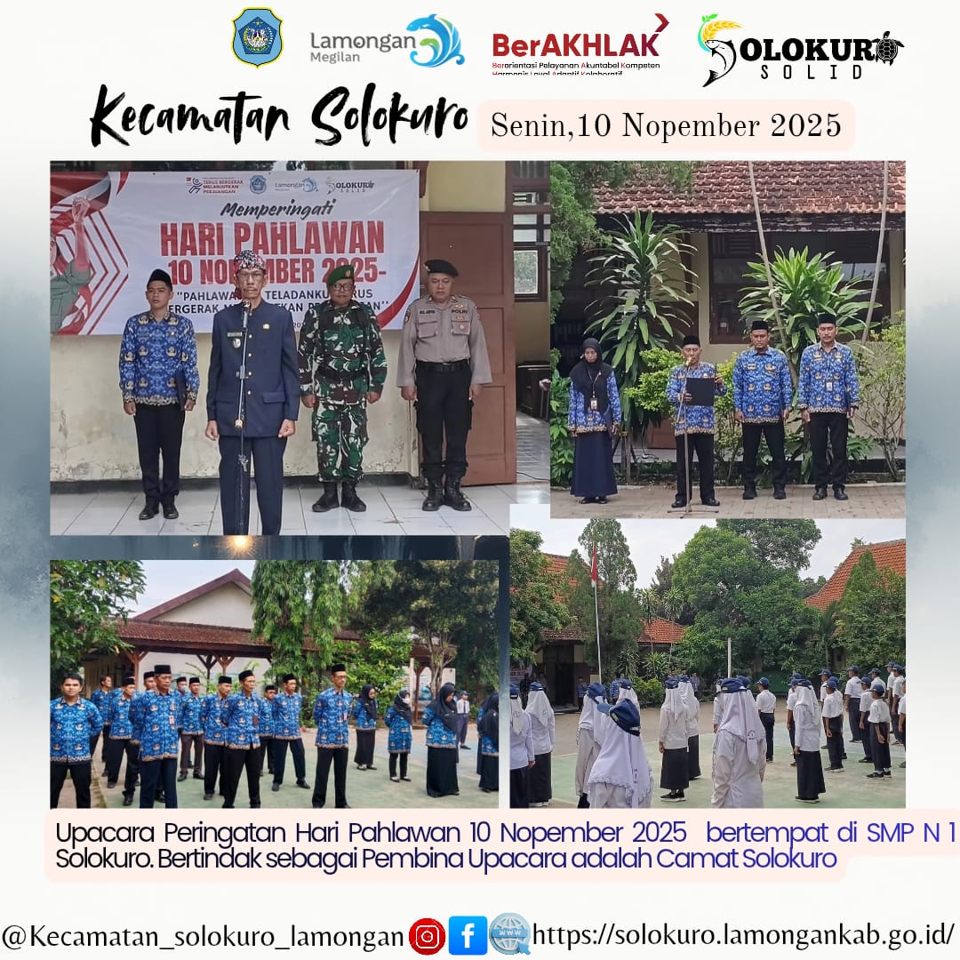 Foto: UPACARA PERINGATAN HARI PAHLAWAN BERLANGSUNG KHIDMAT