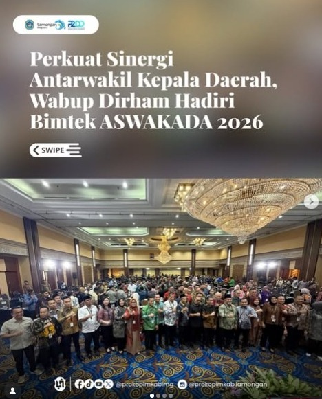 Foto: Perkuat Sinergi Antarwakil Kepala Daerah, Wabup Dirham Hadiri Bimtek ASWAKADA 2026