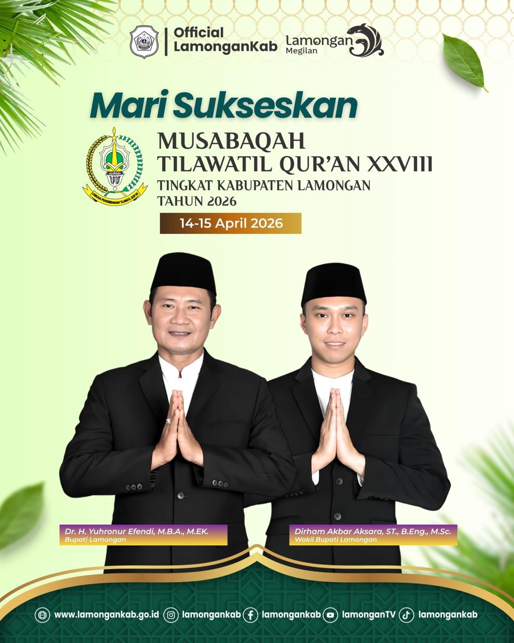 Foto: MARI SUKSESKAN MTQ KE XXVIII TINGKAT KABUPATEN LAMONGAN TAHUN 2026
