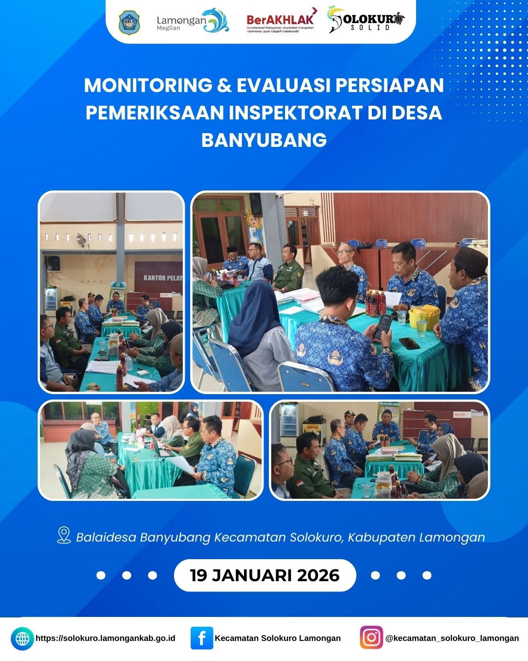 Foto: MONITORING & EVALUASI PERSIAPAN PEMERIKSAAN INSPEKTORAT DI DESA BANYUBANG