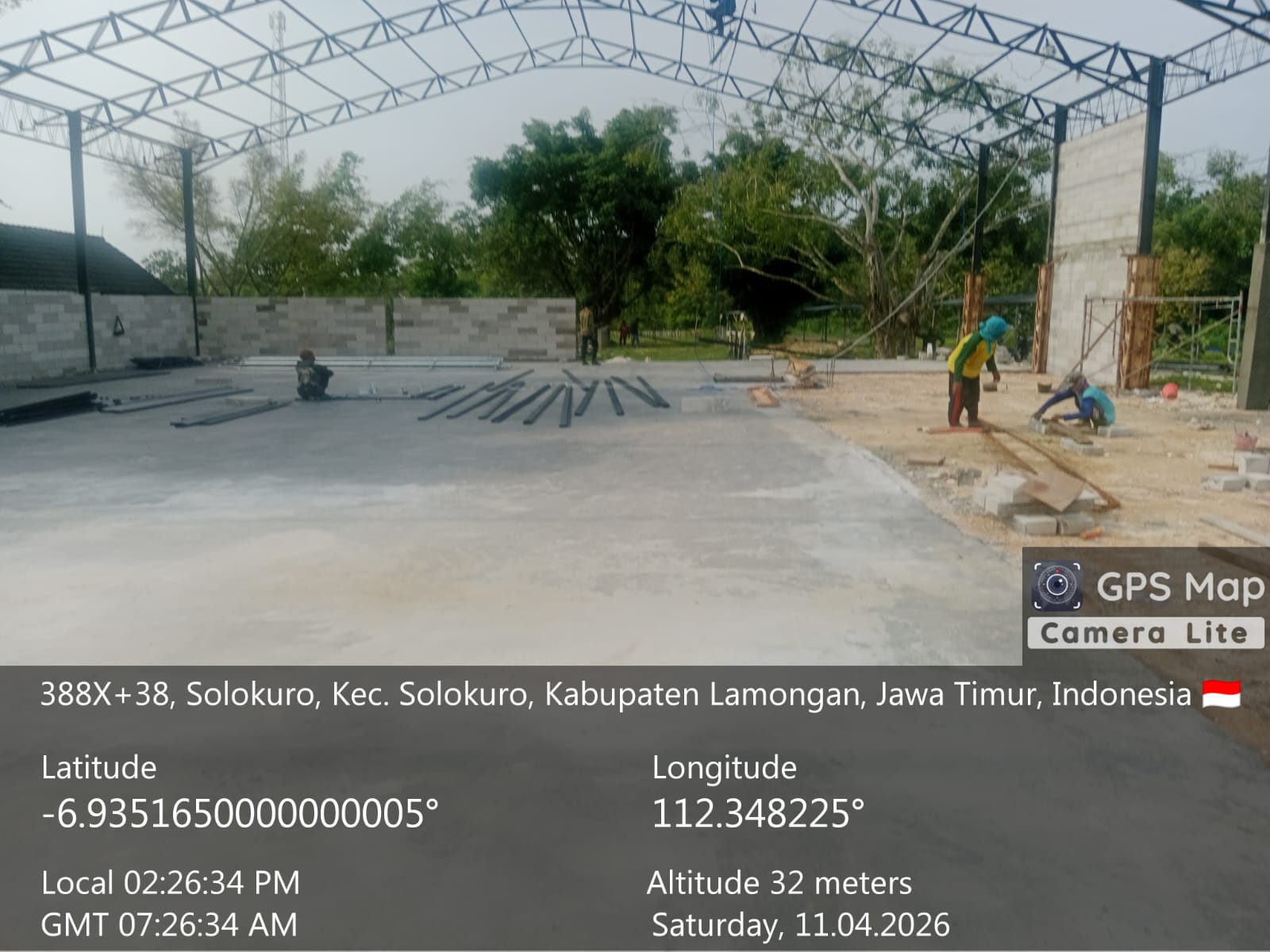 Foto: PROGRES PEMBANGUNAN KDMP DESA PAYAMAN SABTU 11 APRIL 2026