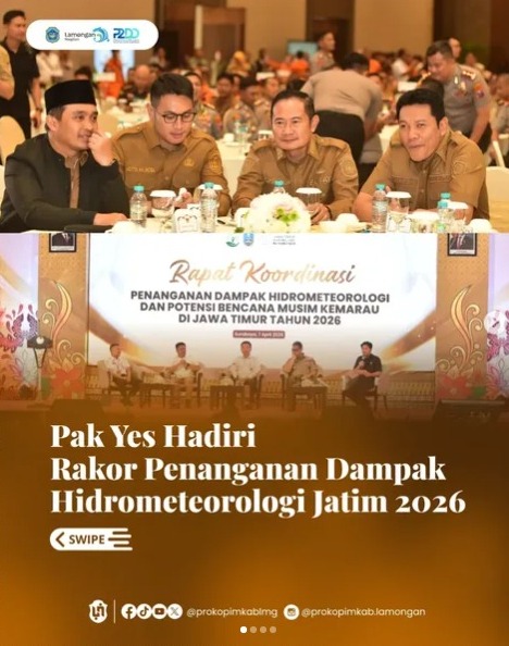 Foto: Pak Yes Hadiri Rakor Penanganan Dampak Hidrometeorologi Jatim 2026