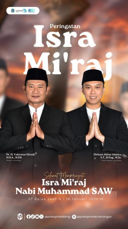 Foto: PEMERINTAH KABUPATEN LAMONGAN MENGUCAPAKAN PERINGATAN ISRA MI'RAJ
