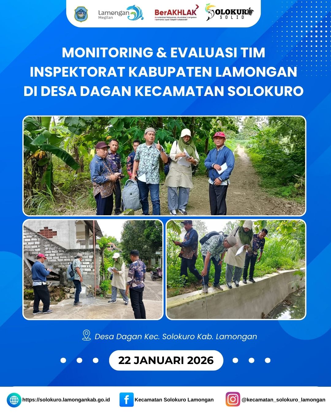 Foto: MONEV TIM INSPEKTORAT KABUPATEN LAMONGAN DI DESA DAGAN KECAMATAN SOLOKURO