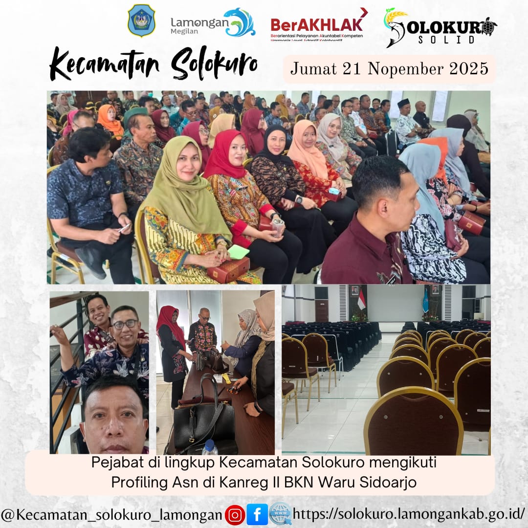 Foto: Pejabat di Lingkup Kecamatan Solokuro mengikuti Kompetensi ASN Melalui Profiling ASN (ProASN)