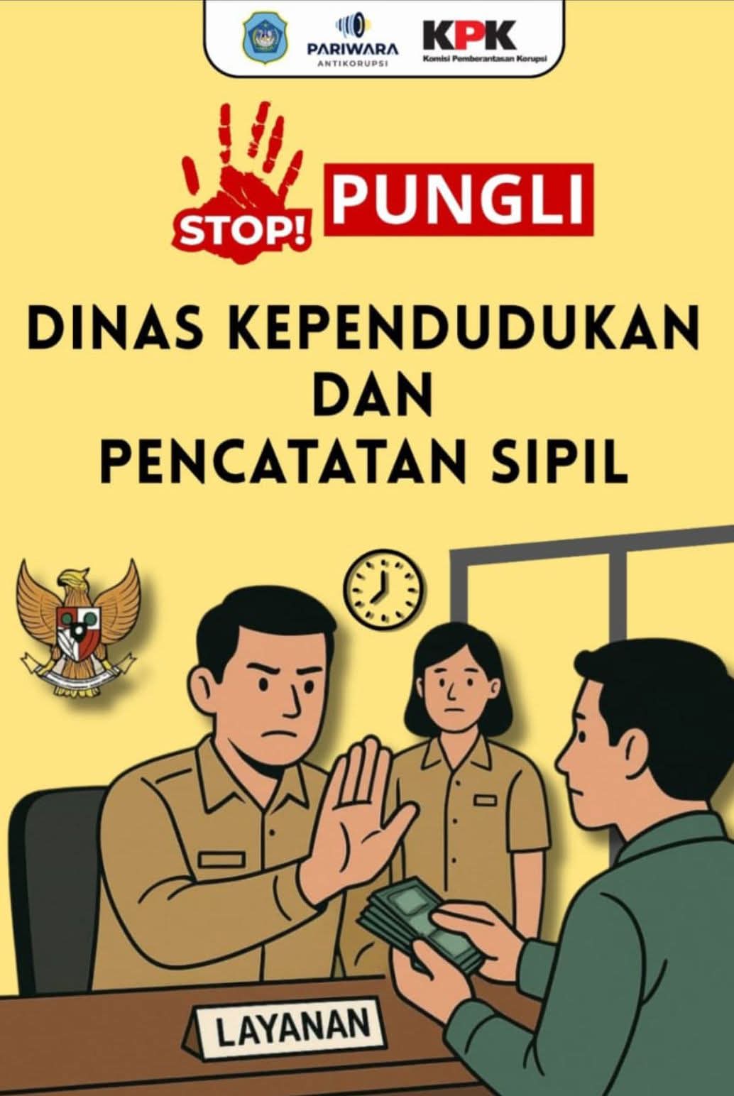 Foto: DUKCAPIL...STOP PUNGLI