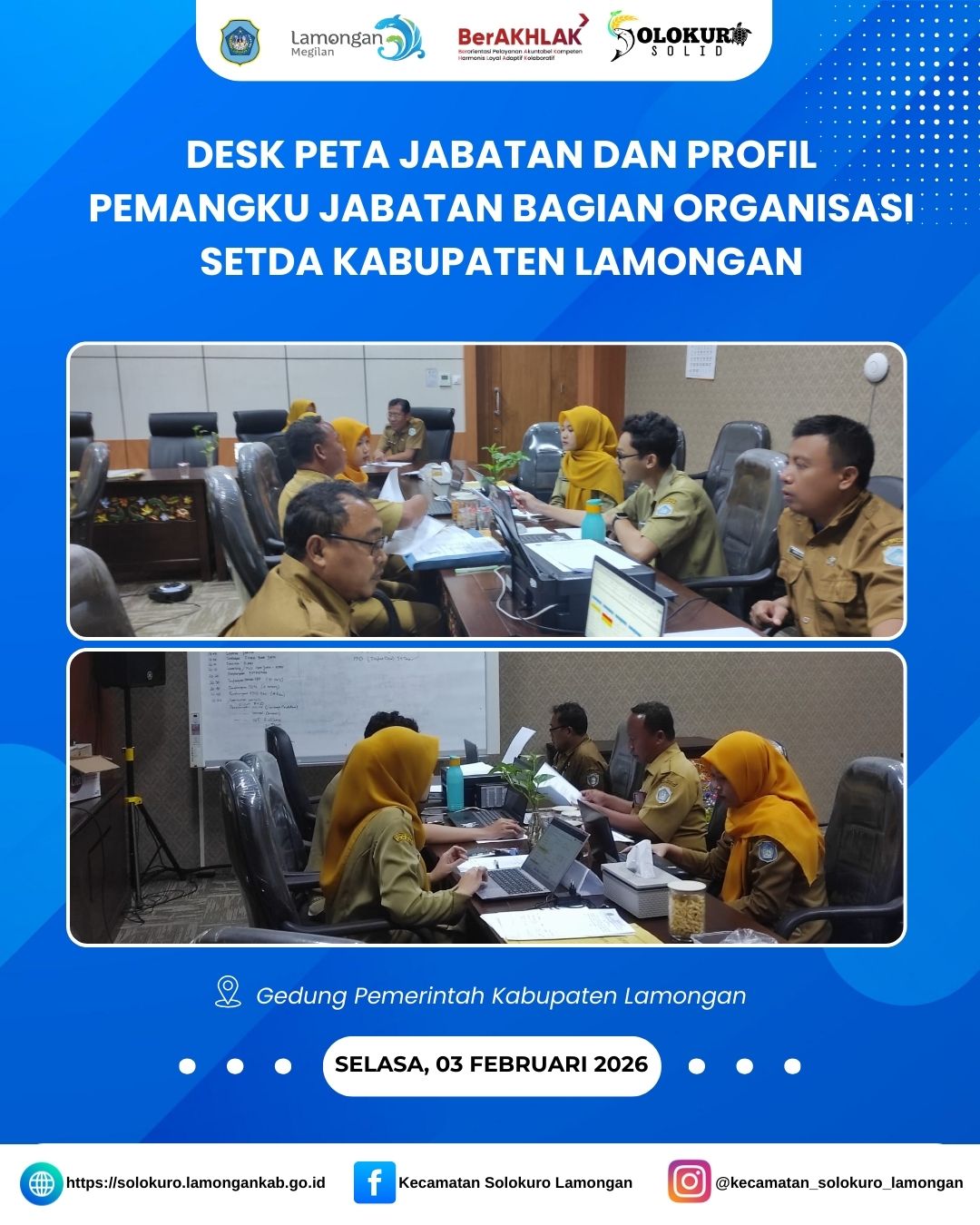Foto: DESK PETA JABATAN DAN PROFIL PEMANGKU JABATAN BAGIAN ORGANISASI SETDA KABUPATEN LAMONGAN