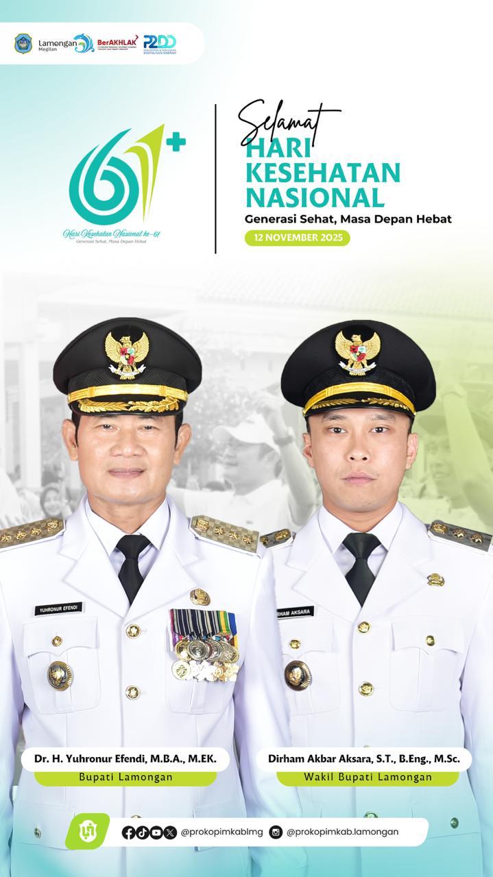 Foto: UCAPAN HARI KESEHATAN DARI BUPATI LAMONGAN