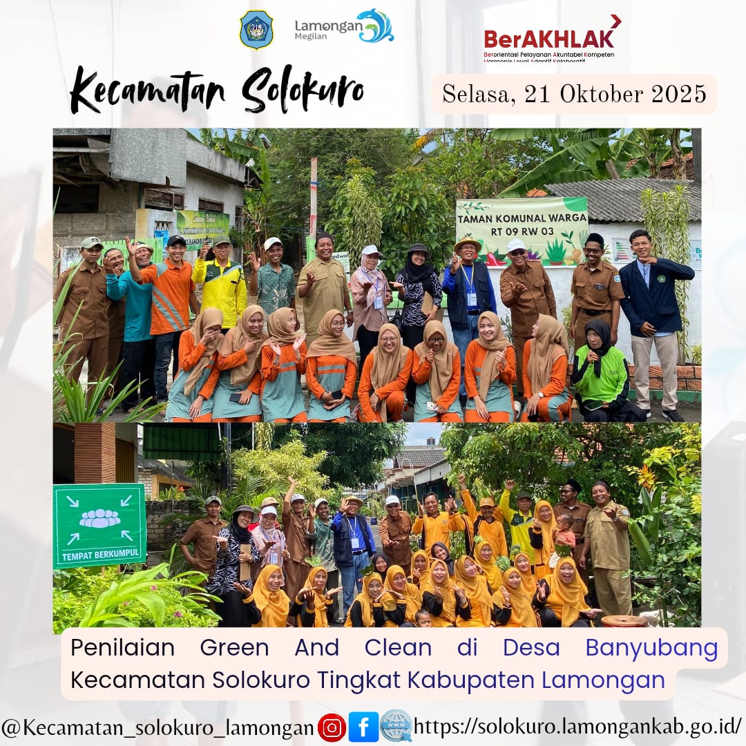 Foto: DESA BANYUBANG MEWAKILI KECAMATAN SOLOKURO DALAM LOMBA GREEN AND CLEAN TINGKAT KABUPATEN