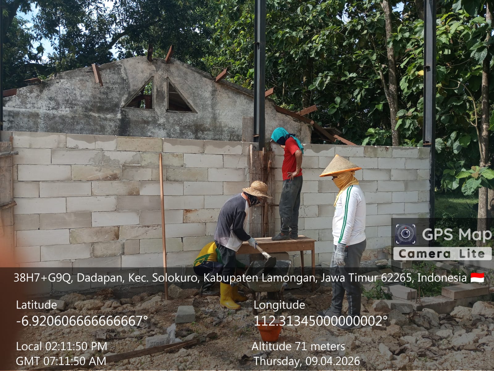 Foto: PROGRES PEMBANGUNAN KDMP DESA DADAPAN KAMIS 09 APRIL 2026