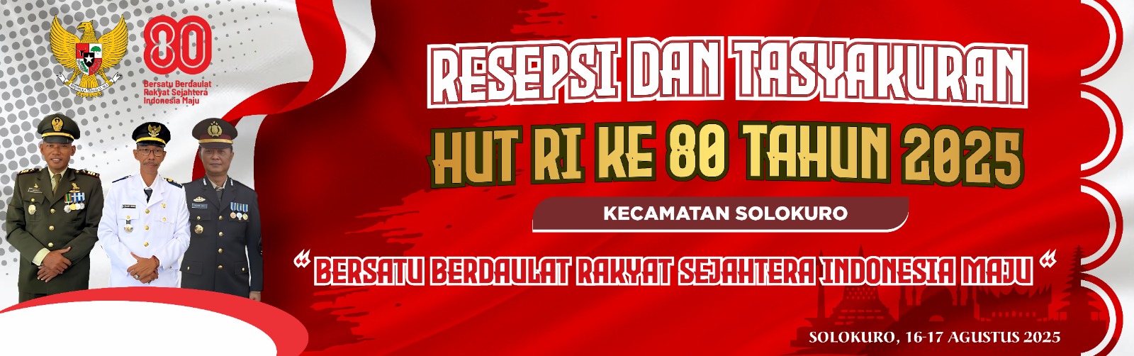 Foto: AGENDA RESEPSI DAN TASYAKURAN HUT RI KE 80