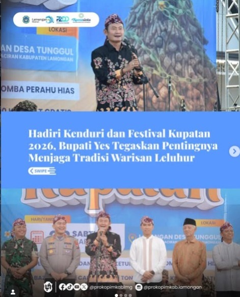 Foto: Hadiri Kenduri dan Festival Kupatan 2026, Bupati Yes Tegaskan Pentingnya Menjaga Tradisi Warisan Leluhur