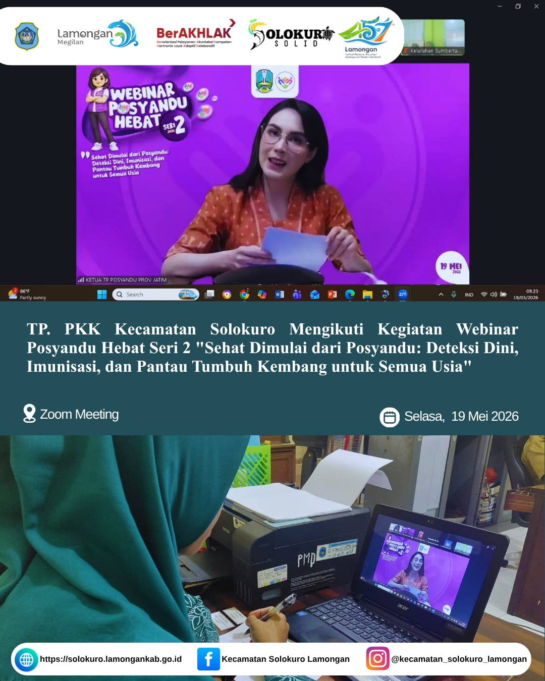 Foto: Webinar Posyandu Hebat Seri 2 "Sehat Dimulai dari Posyandu: Deteksi Dini, Imunisasi, dan Pantau Tumbuh Kembang untuk Semua Usia"