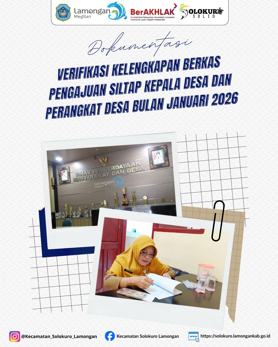 Foto: VERIFIKASI KELENGKAPAN BERKAS PENGAJUAN SILTAP KEPALA DESA DAN PERANGKAT DESA BULAN JANUARI 2026