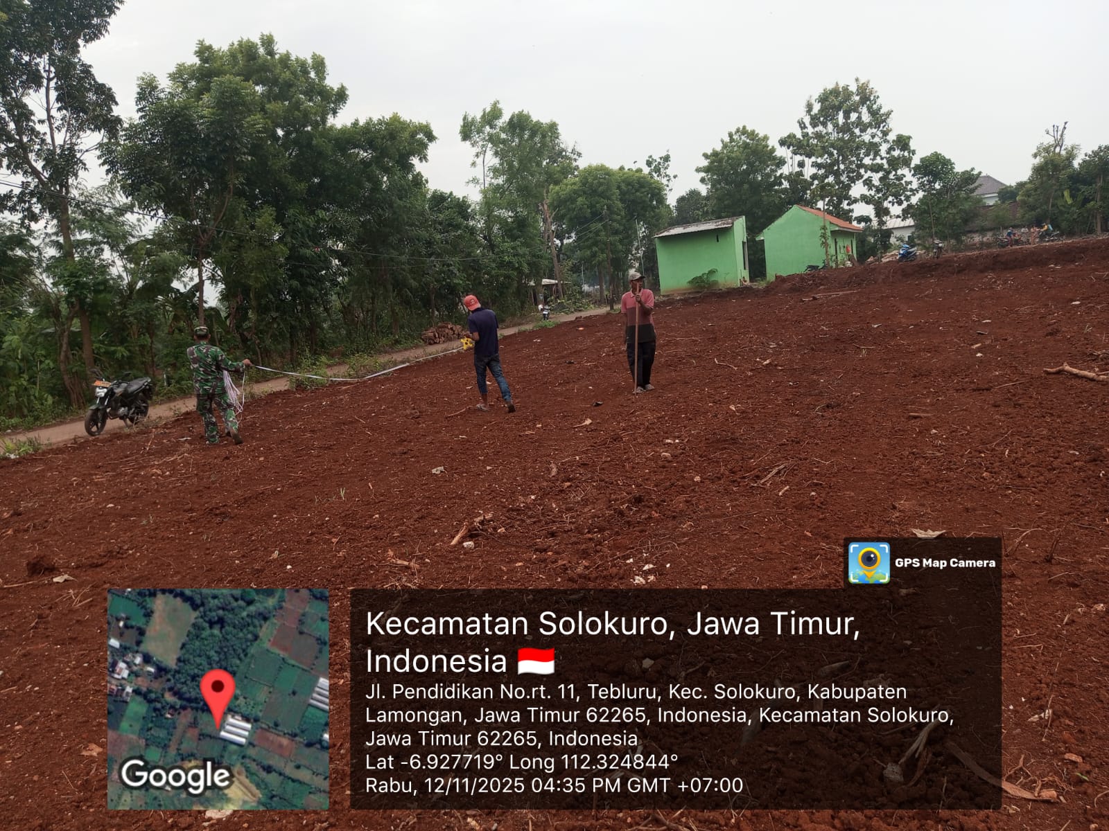 Foto: PEMBUKAAN LAHAN PEMBANGUNAN KDMP DESA TEBLURU