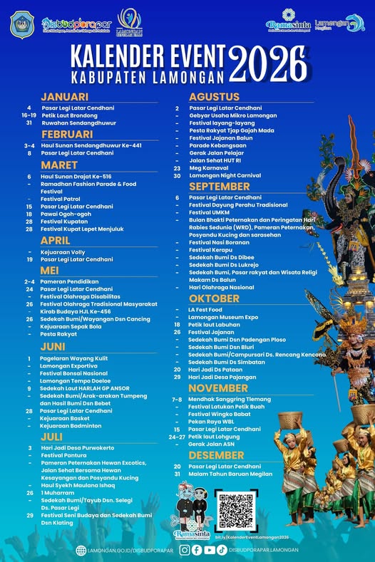 Foto: KALENDER EVENT KABUPATEN LAMONGAN TAHUN 2026