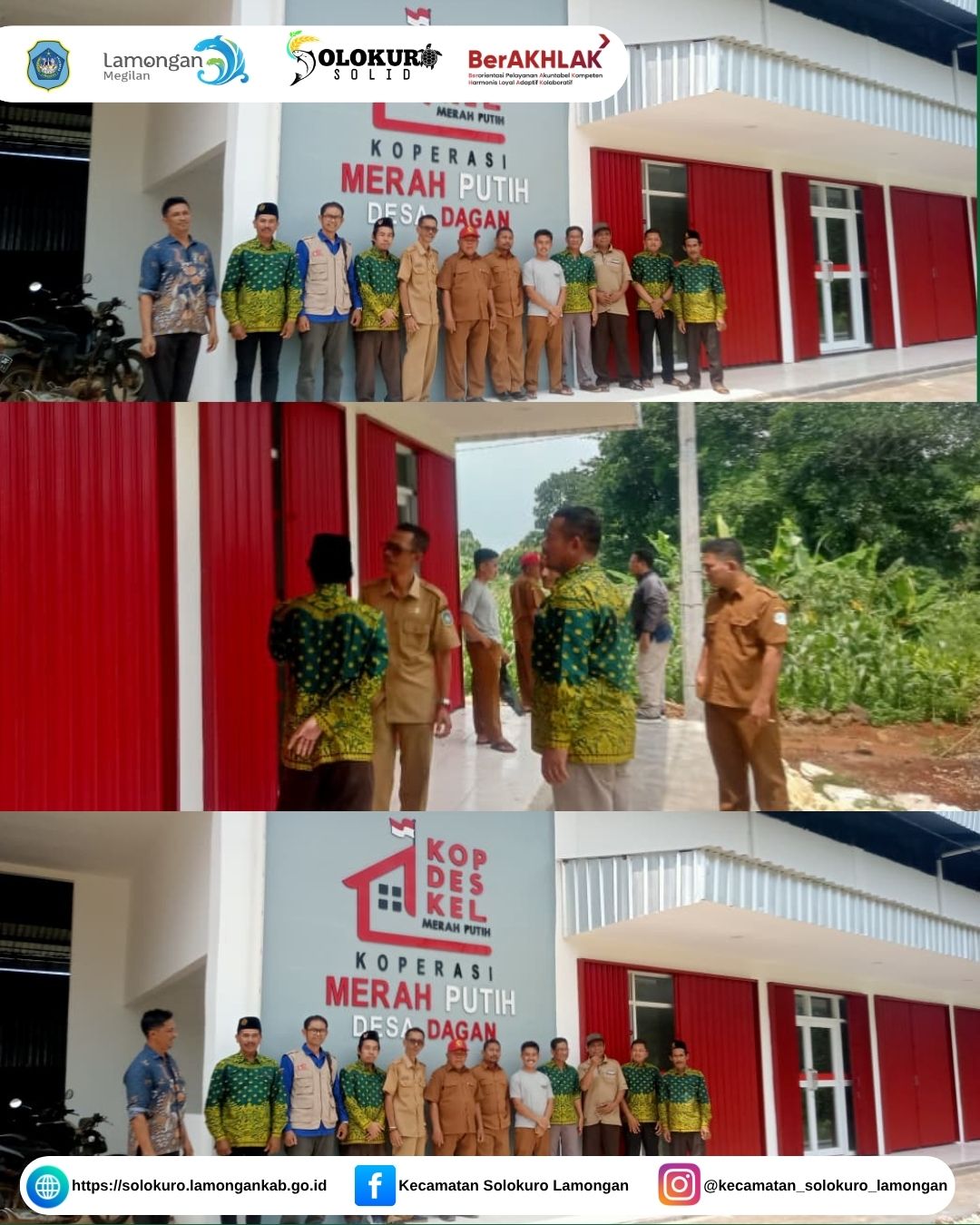 Foto: CAMAT SOLOKURO MENINJAU GEDUNG KOPERASI DESA MERAH PUTIH DESA DAGAN