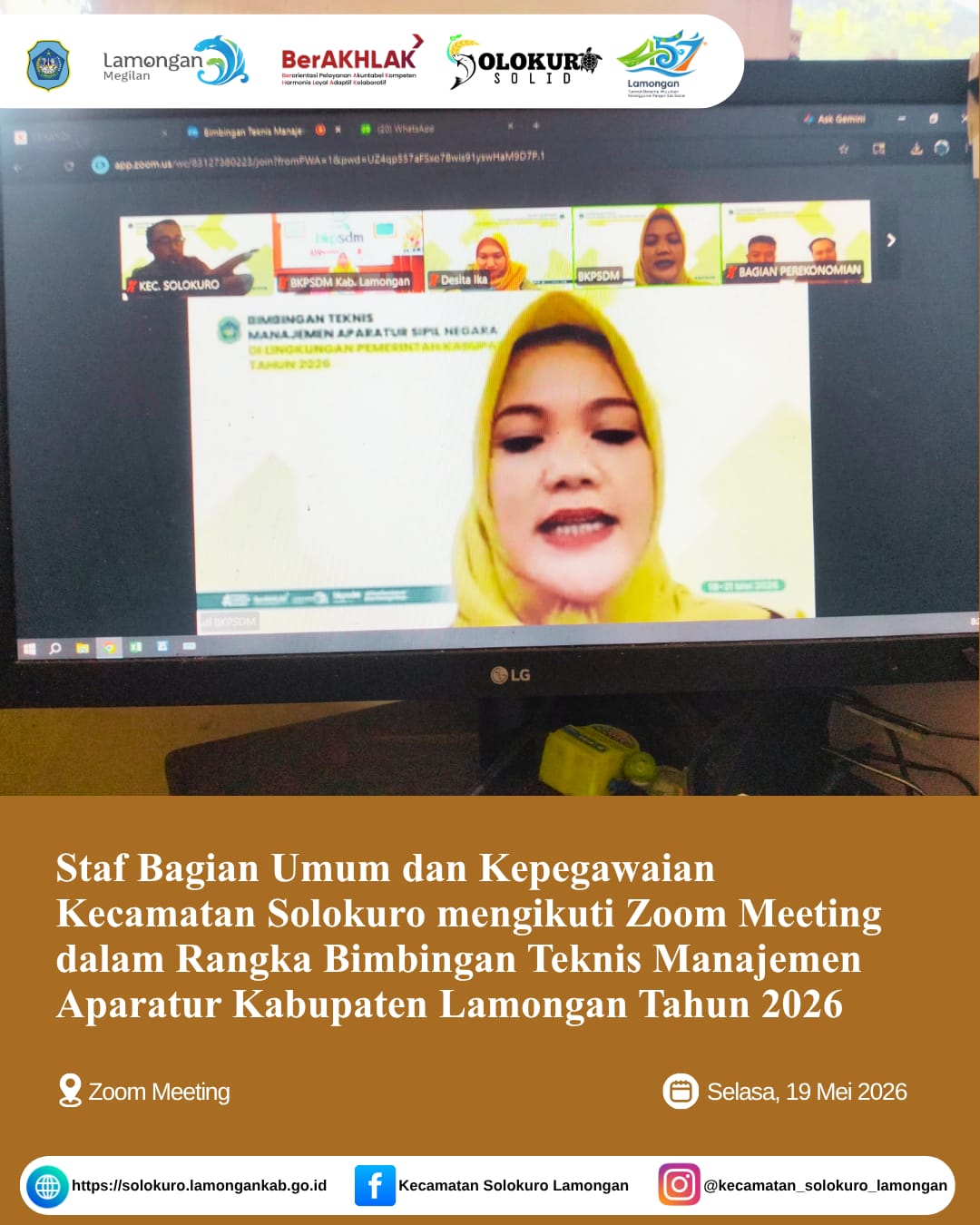 Foto: Bimbingan Teknis Manajemen Aparatur Sipil Negara Kabupaten Lamongan