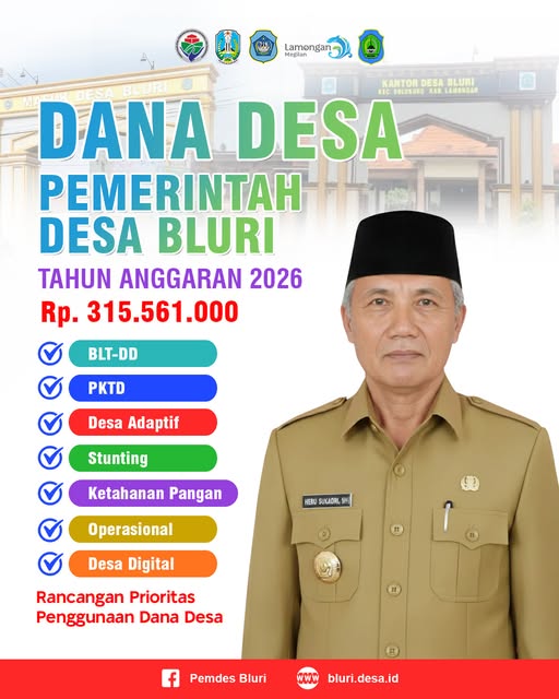 Foto: PENGGUNAAN DANA DESA BLURI TAHUN ANGGARAN 2026