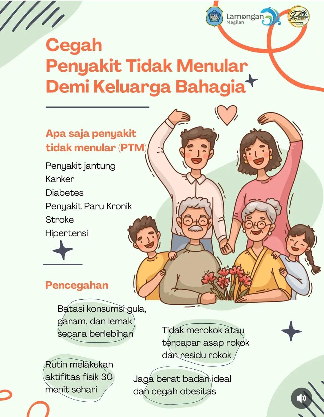 Foto: CEGAH PENYAKIT TIDAK MENULAR DEMI KELUARGA BAHAGIA
