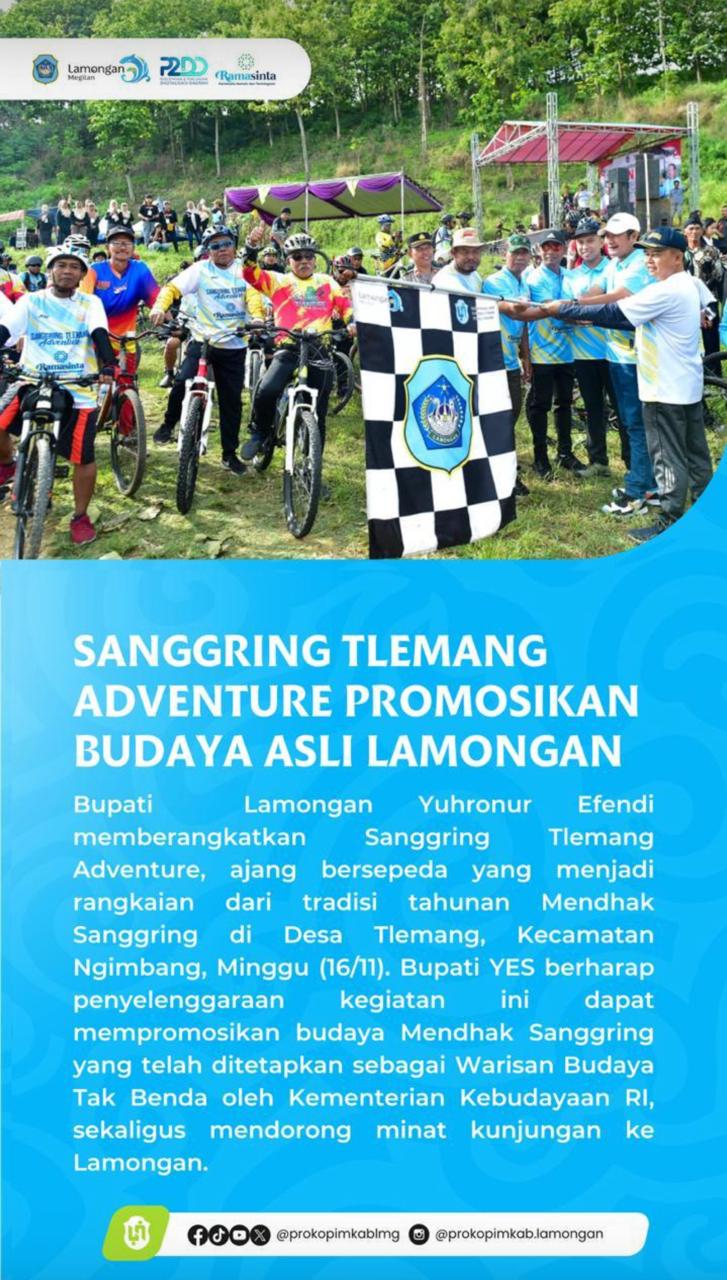 Foto: SANGGRING TLEMANG ADVENTURE PROMOSIKAN BUDAYA ASLI LAMONGAN