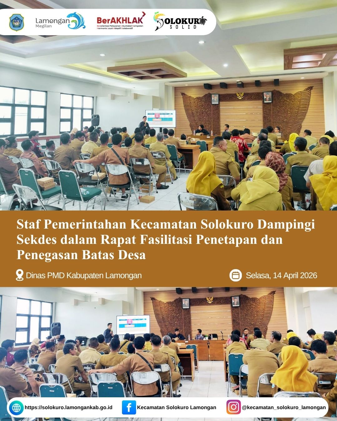 Foto: STAF PEMERINTAHAN KECAMATAN SOLOKURO DAMPINGI SEKDES DALAM RAPAT FASILITASI PENETAPAN DAN PENEGASAN BATAS DESA