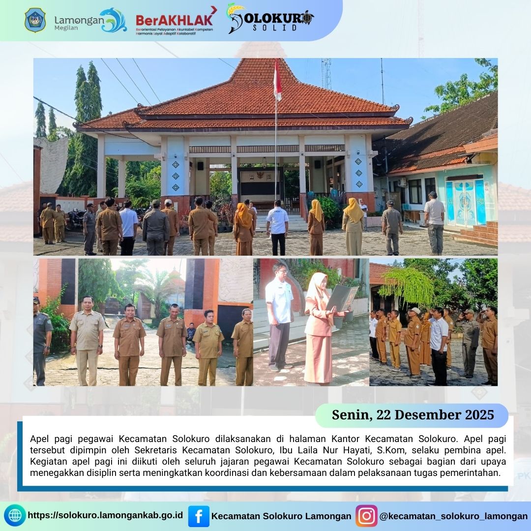 Foto: APEL PAGI PEGAWAI KECAMATAN SOLOKURO SENIN, 22 DESEMBER 2025