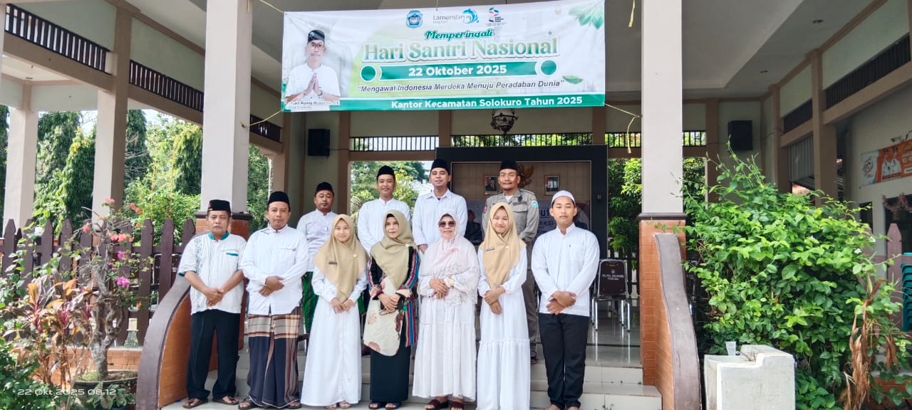 Foto: DOKUMENTASI UPACARA HARI SANTRI KECAMATAN SOLOKURO
