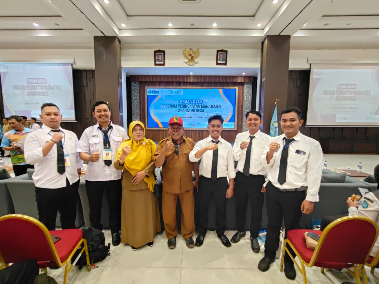 Foto: PERANGKAT DESA DAGAN DAN TAKERHARJO DALAM ACARA PELATIHAN PRIMA DESA