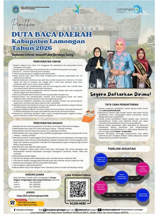 Foto: PEMILIHAN DUTA BACA KAB.LAMONGAN TAHUN 2026