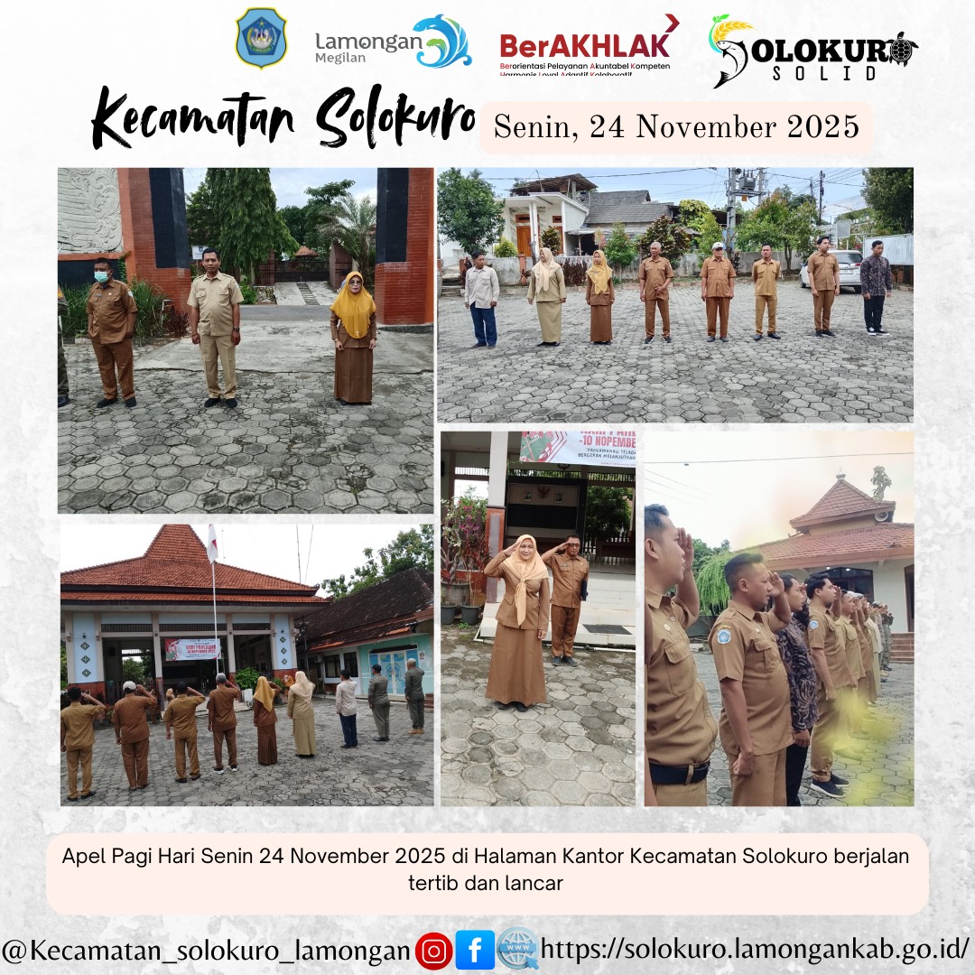 Foto: APEL PAGI KECAMATAN SOLOKURO AWALI PEKAN DENGAN PERSIAPAN LOMBA HUT KORPRI KE-54